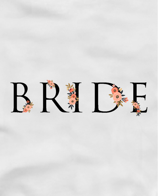 Marškinėliai  Bride flower